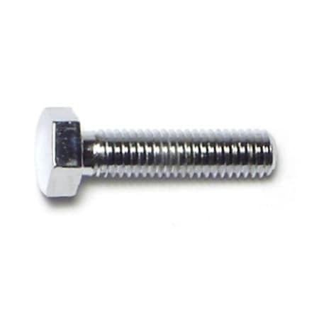 Midwest Fastener Class 8.8, M5-0.80 Hex Head Cap Screw, Chrome Plated Steel, 20 mm L, 10 PK 74462